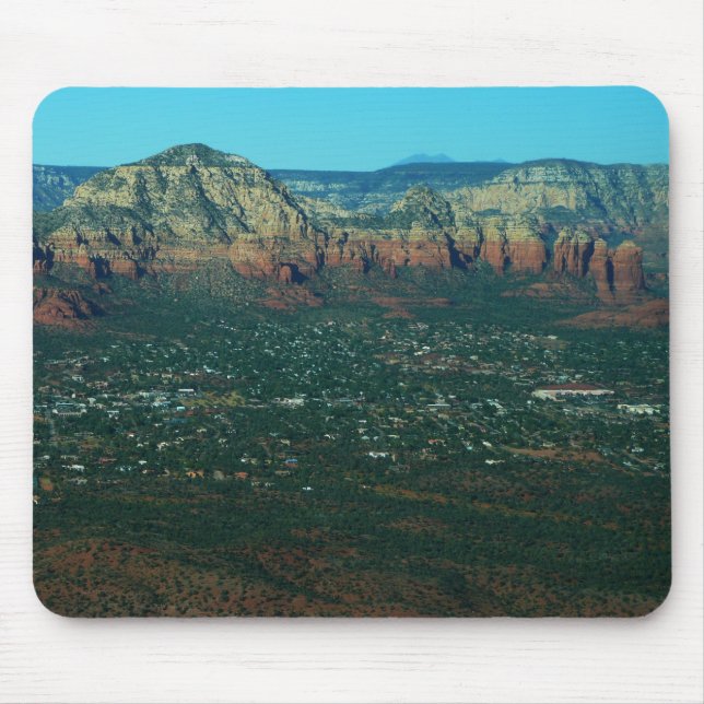 Sedona and Coffee Pot Rock from Above Mouse Pad (Front)