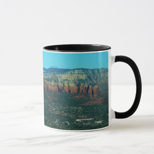 Sedona and Coffee Pot Rock from Above Mug (Right)