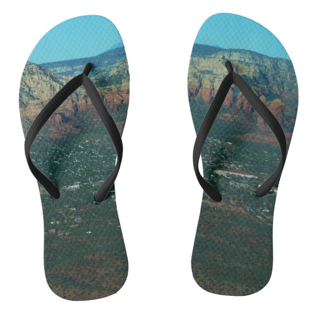 Sedona and Coffee Pot Rock from Above Thongs (Footbed)