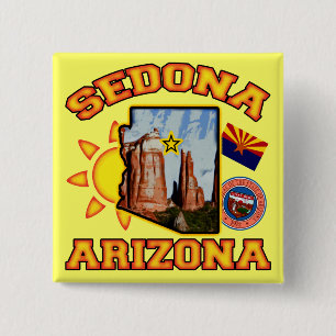 Sedona, Arizona 15 Cm Square Badge