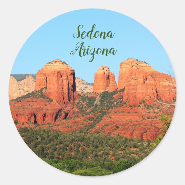 Sedona Arizona 6 pk 3" Stickers (Front)