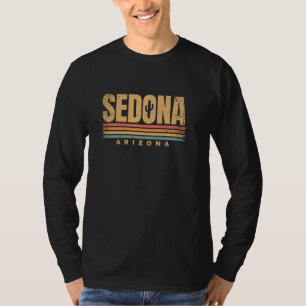 Sedona Arizona AZ Cactus Desert Retro Vintage T-Shirt