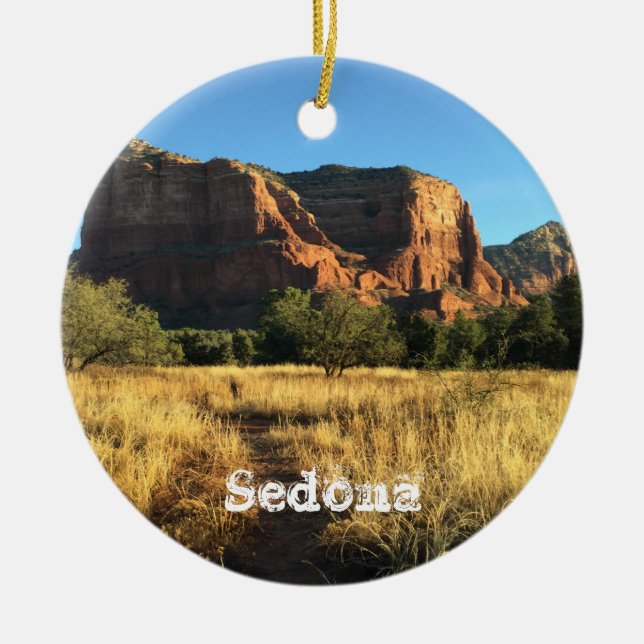 Sedona Arizona Christmas Ornament (Front)
