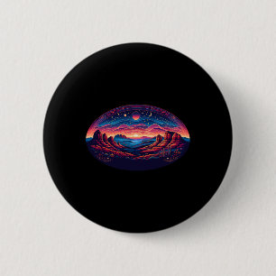 Sedona Arizona Nature Hiking Outdoor Mountain Retr 6 Cm Round Badge