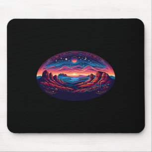 Sedona Arizona Nature Hiking Outdoor Mountain Retr Mouse Pad