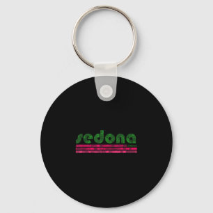 Sedona arizona retro vintage weathered hiking key ring
