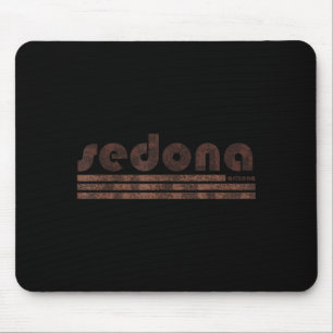 Sedona arizona retro vintage weathered hiking mouse pad