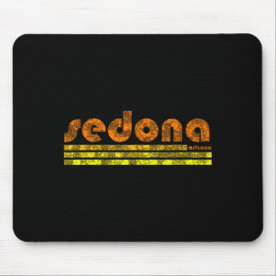 Sedona arizona retro vintage weathered hiking mouse pad