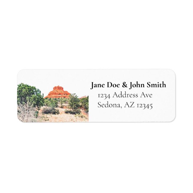Sedona Arizona Return Address Labels (Front)
