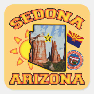 Sedona, Arizona Square Sticker