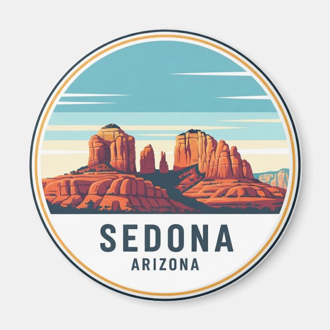 Sedona Arizona Travel Vertical Magnet (Front)