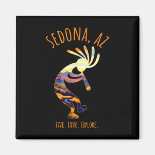 Sedona Arizona Usa Dancing Kokopelli Southwest Des Magnet