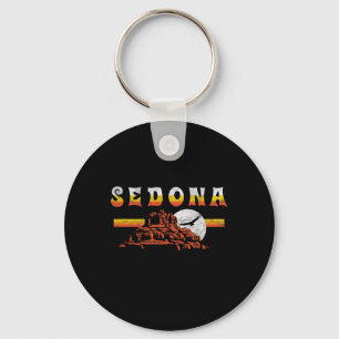 Sedona Arizona Vintage Distressed Bell Rock Hiking Key Ring