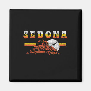 Sedona Arizona Vintage Distressed Bell Rock Hiking Magnet
