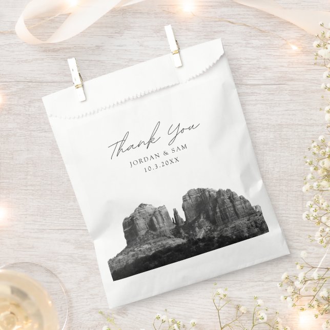 Sedona Arizona Wedding Favour Photo Thank You Bag (Clipped)