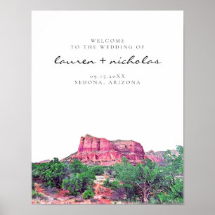 Sedona Arizona Wedding Welcome Sign