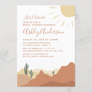 Sedona, Desert, Bridal Shower Invitation