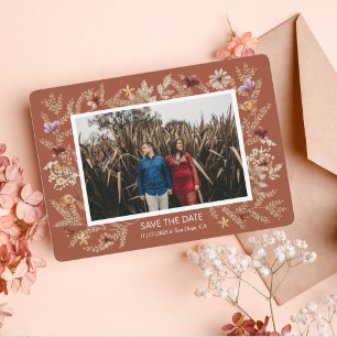 Sedona Garden Flat Save The Date Card