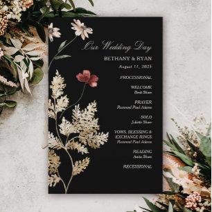 Sedona Garden Flat Wedding Program