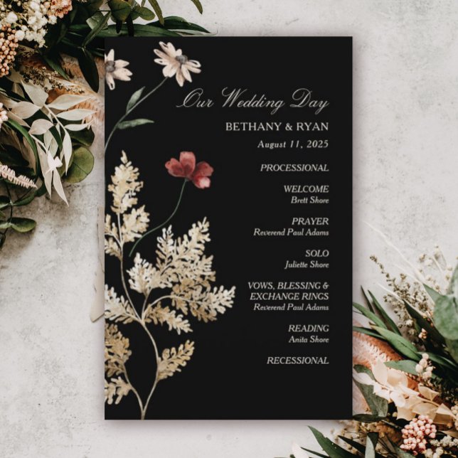 Sedona Garden Flat Wedding Program (Creator Uploaded)