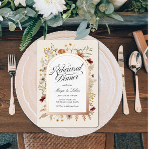 Sedona Garden Rehearsal Dinner Foil Invitation