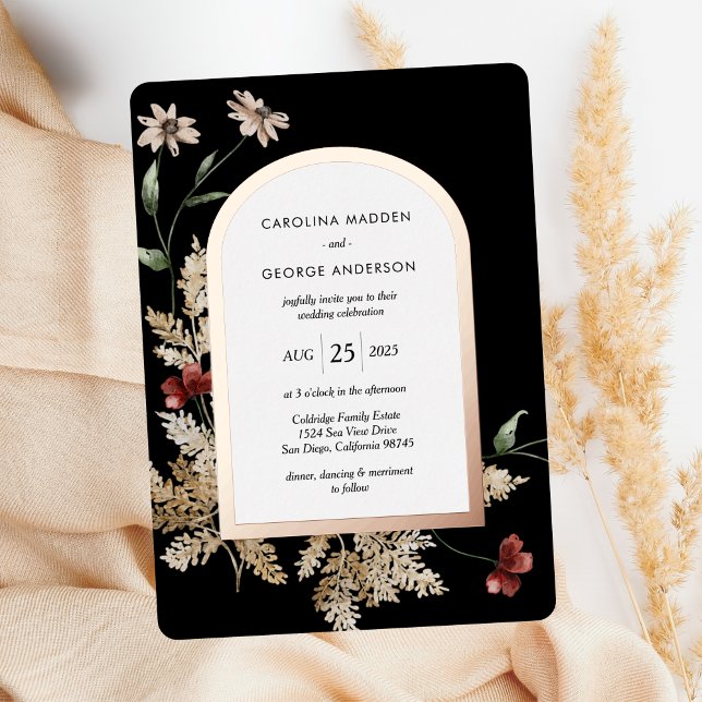 Sedona Garden Wedding Foil Invitation (Creator Uploaded)