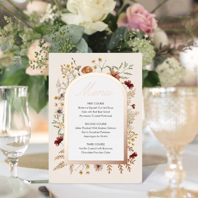 Sedona Garden Wedding Foil Menu (Creator Uploaded)