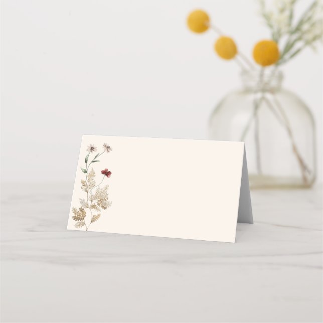 Sedona Garden Wedding Place Card (Front)