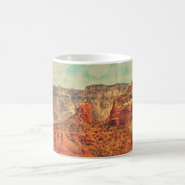 Sedona in Grunge Coffee Mug (Center)