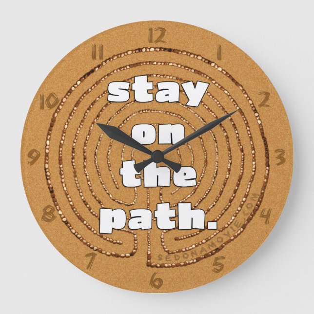 Sedona Movie Stay On The Path Clock (Front)