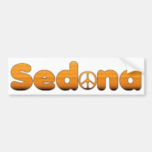 Sedona Peace Symbol Bumper Sticker