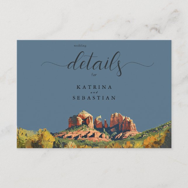 Sedona Red Rock Cathedral Rock Enclosure Card (Front)