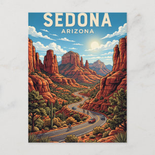 Sedona Red Rock Loop Road Arizona Postcard