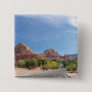 Sedona Red rocks 15 Cm Square Badge