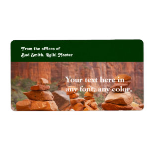 Sedona Red Rocks Label