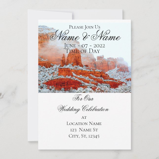 Sedona Red Rocks Thunder_Cove Invitation (Front)