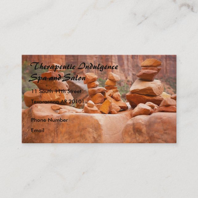 Sedona Rocks in Balance Appointment Card (Front)