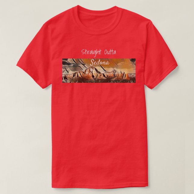 Sedona Skyline Red Rock Lover Art  T-Shirt (Design Front)