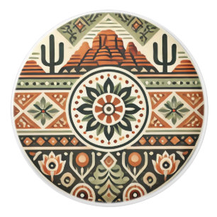 Sedona Southwest Desert Colours Icons & Style Ceramic Knob