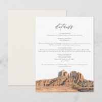 SEDONA Watercolor Desert Arizona Details Card
