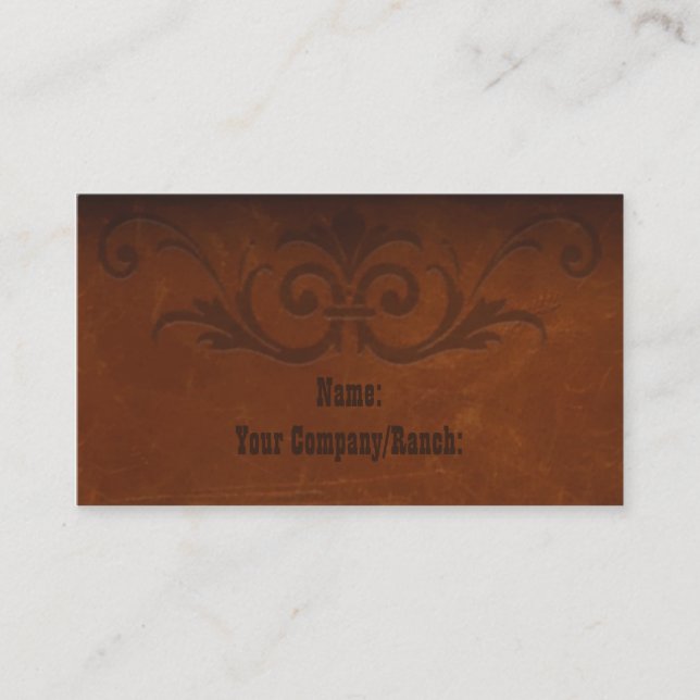 Sedona Western Business Card (Front)