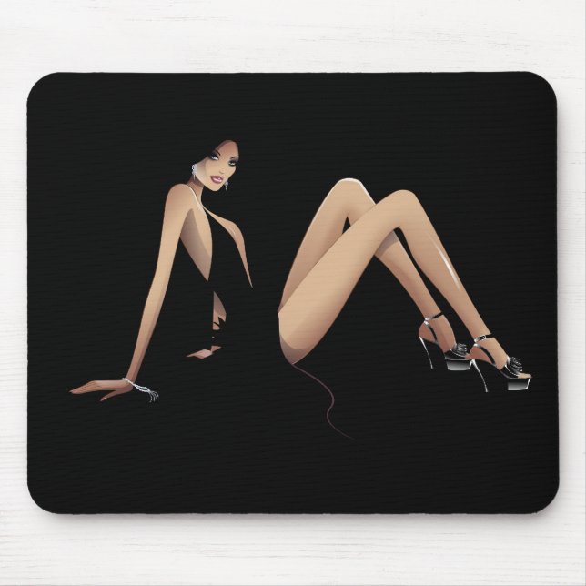Seduction Black Mousepad (Front)