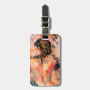 Seductive Lady - Abstract Woman Body Painting Ar Luggage Tag