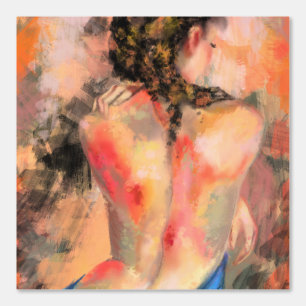 Seductive Woman Body Art Painting Wallpaper