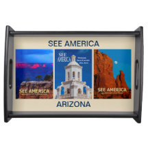 "See America" Arizona Three Poster Serving Tray