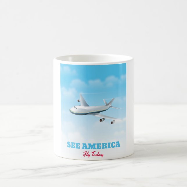 See America - Fly today! Coffee Mug (Center)