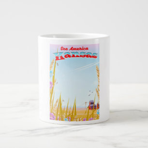 See America! - Kansas Large Coffee Mug