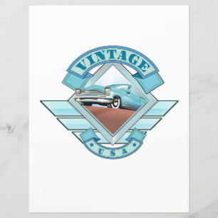See America Vintage 50's style flight poster