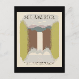 See America Visit The National Parks Postcard