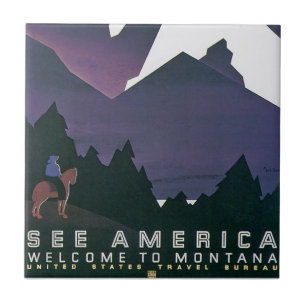 See America ~ Welcome to Montana Ceramic Tile